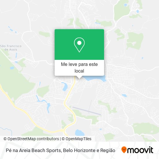 Pé na Areia Beach Sports mapa