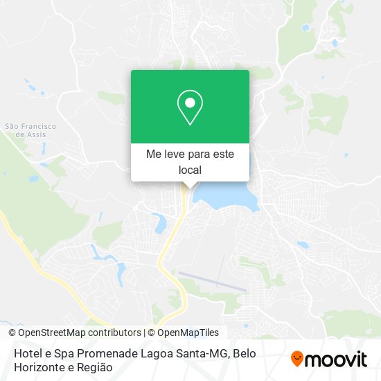 Hotel e Spa Promenade Lagoa Santa-MG mapa