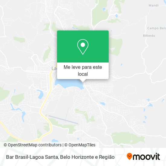 Bar Brasil-Lagoa Santa mapa
