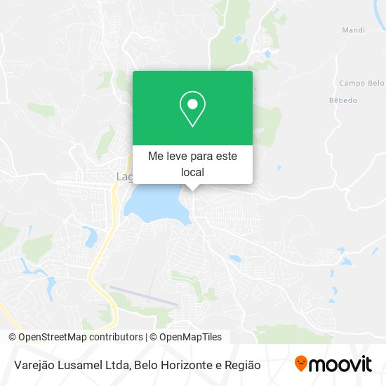 Varejão Lusamel Ltda mapa