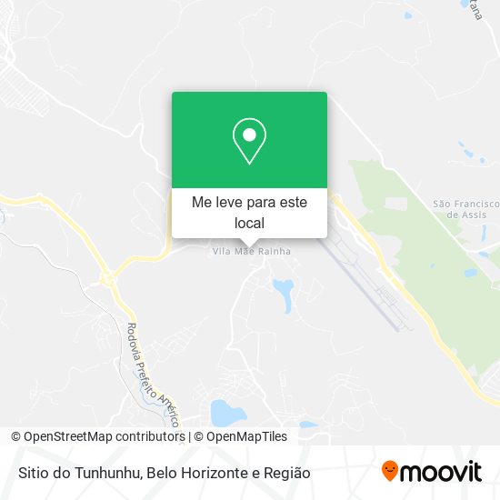Sitio do Tunhunhu mapa