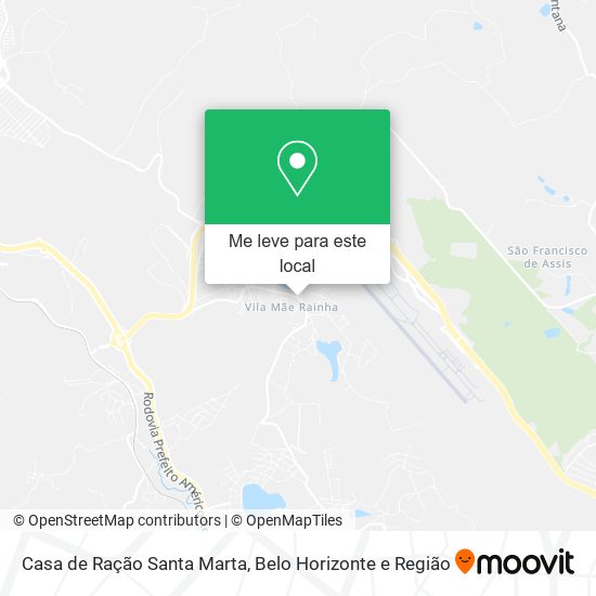Casa de Ração Santa Marta mapa