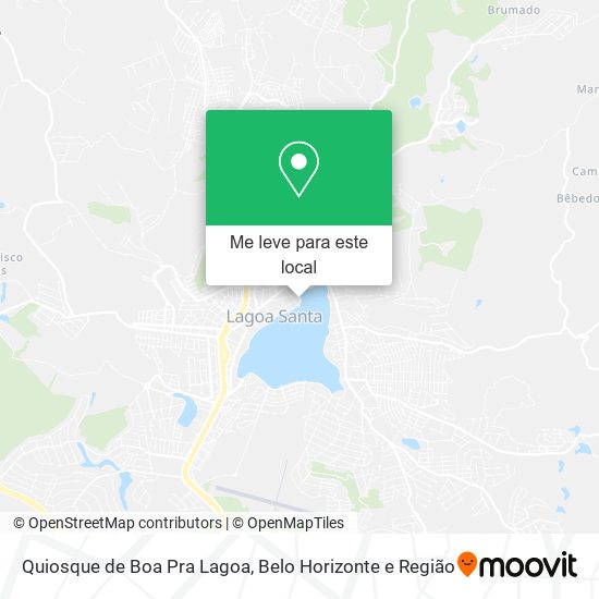 Quiosque de Boa Pra Lagoa mapa