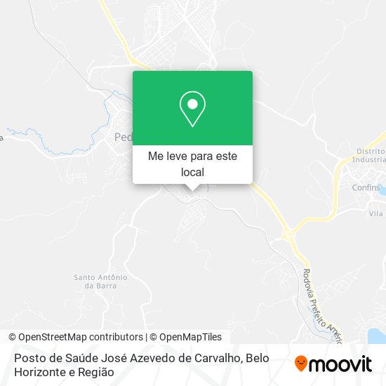 Posto de Saúde José Azevedo de Carvalho mapa