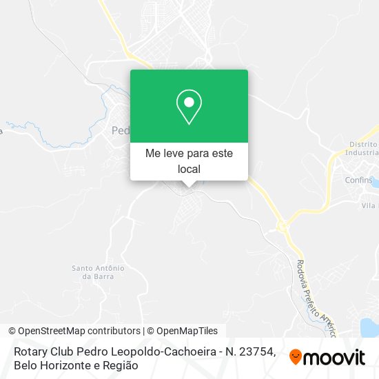 Rotary Club Pedro Leopoldo-Cachoeira - N. 23754 mapa