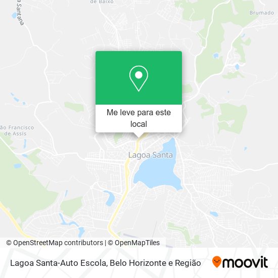 Lagoa Santa-Auto Escola mapa