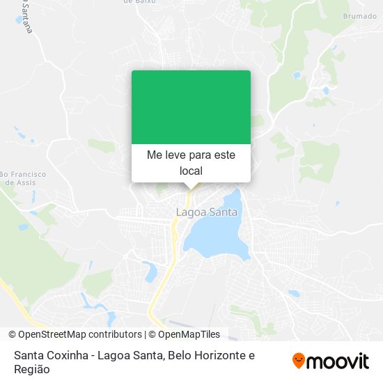 Santa Coxinha - Lagoa Santa mapa