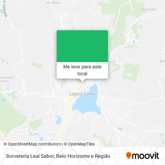 Sorveteria Leal Sabor mapa