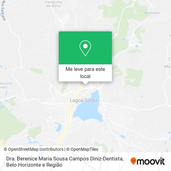 Dra. Berenice Maria Sousa Campos Diniz-Dentista mapa