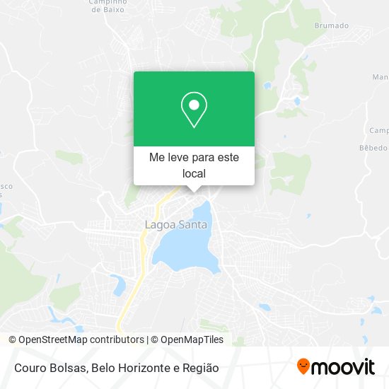 Couro Bolsas mapa