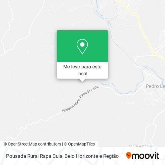 Pousada Rural Rapa Cuia mapa