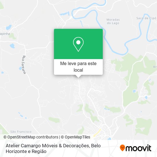 Atelier Camargo Móveis & Decorações mapa