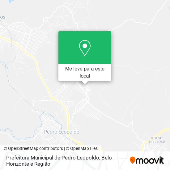 Prefeitura Municipal de Pedro Leopoldo mapa