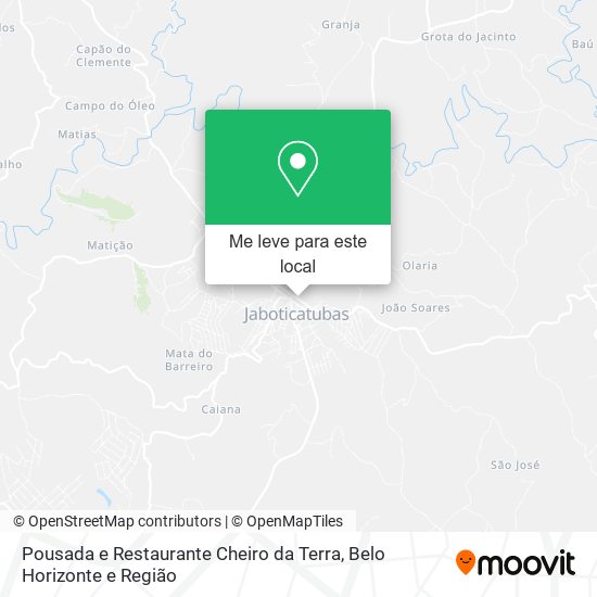 Pousada e Restaurante Cheiro da Terra mapa
