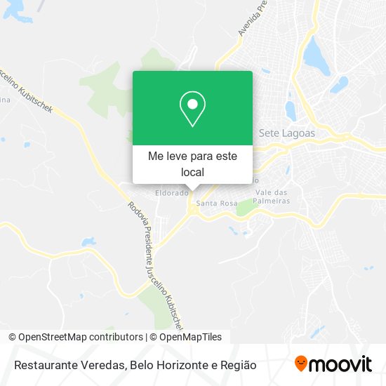 Restaurante Veredas mapa