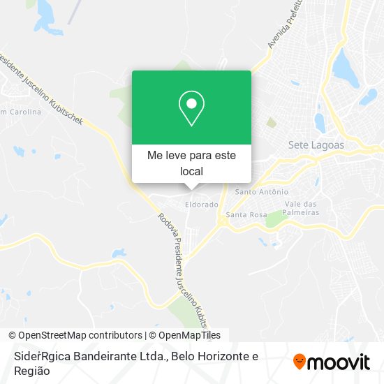 SiderْRgica Bandeirante Ltda. mapa