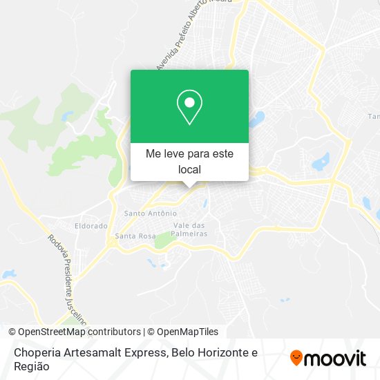 Choperia Artesamalt Express mapa