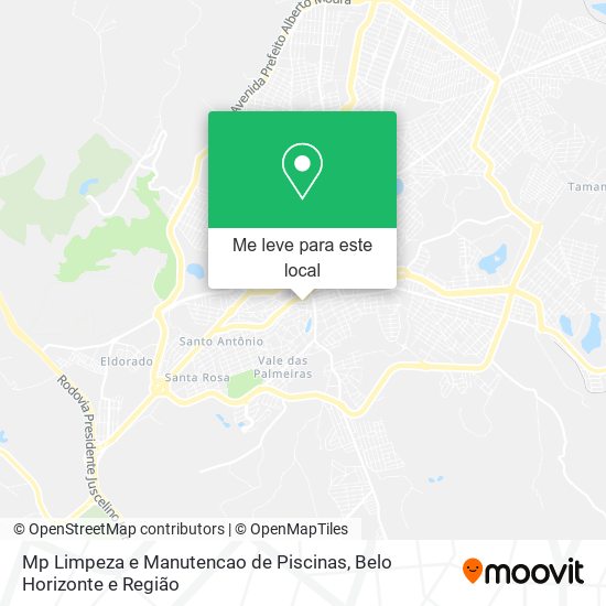 Mp Limpeza e Manutencao de Piscinas mapa