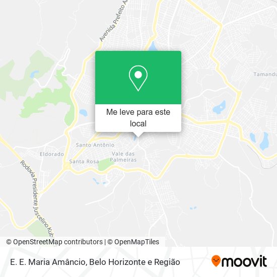 E. E. Maria Amâncio mapa