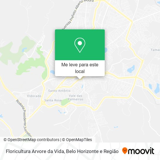 Floricultura Arvore da Vida mapa
