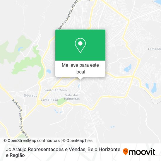 Jc Araujo Representacoes e Vendas mapa