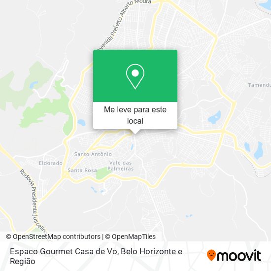 Espaco Gourmet Casa de Vo mapa