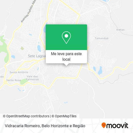 Vidracaria Romeiro mapa