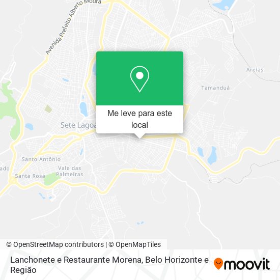Lanchonete e Restaurante Morena mapa