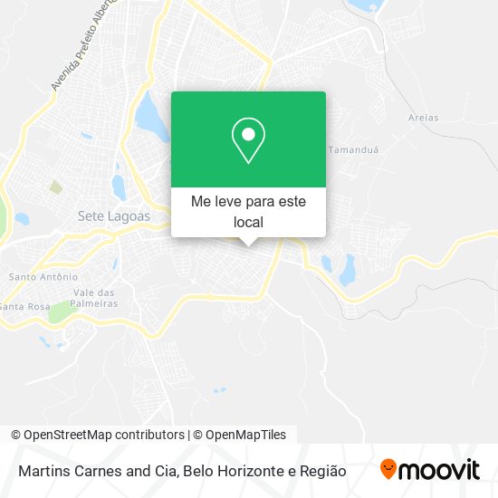 Martins Carnes and Cia mapa