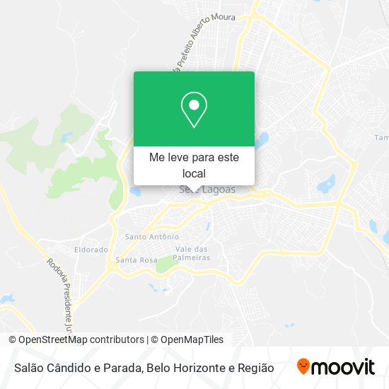 Salão Cândido e Parada mapa