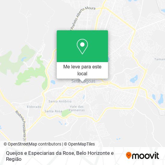 Queijos e Especiarias da Rose mapa