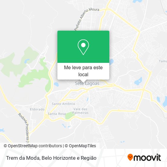 Trem da Moda mapa