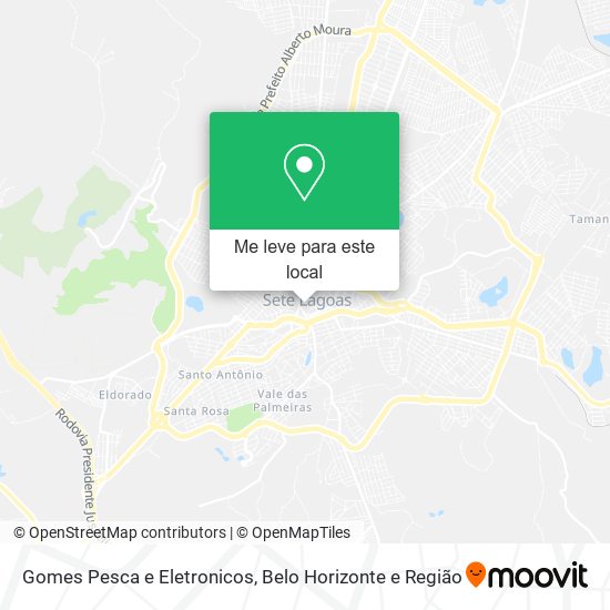 Gomes Pesca e Eletronicos mapa