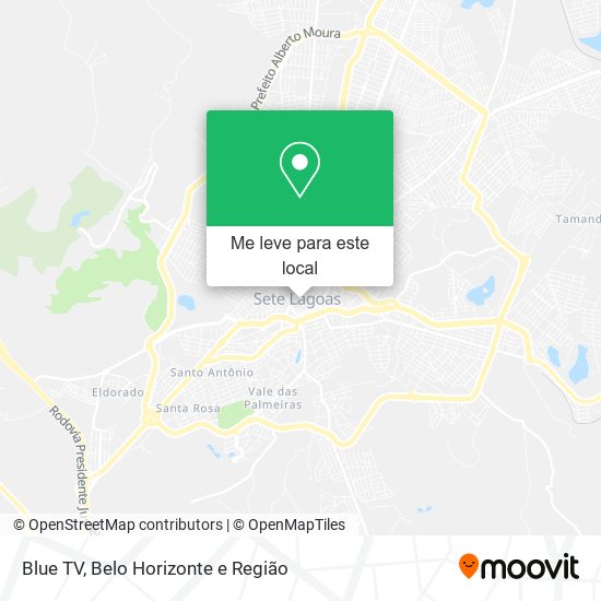 Blue TV mapa