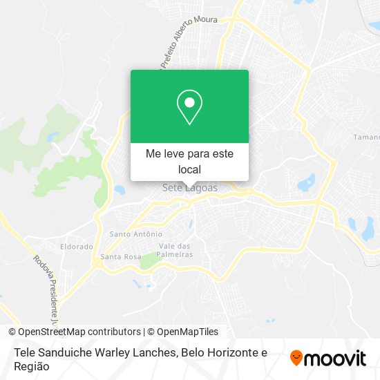 Tele Sanduiche Warley Lanches mapa