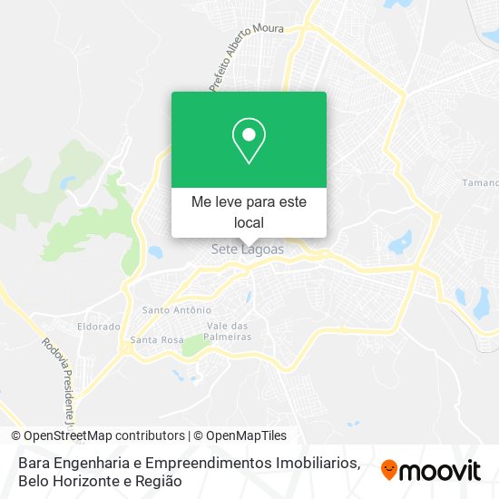 Bara Engenharia e Empreendimentos Imobiliarios mapa