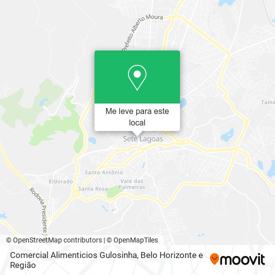 Comercial Alimenticios Gulosinha mapa
