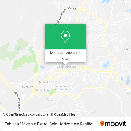 Fabiana Móveis e Eletro mapa