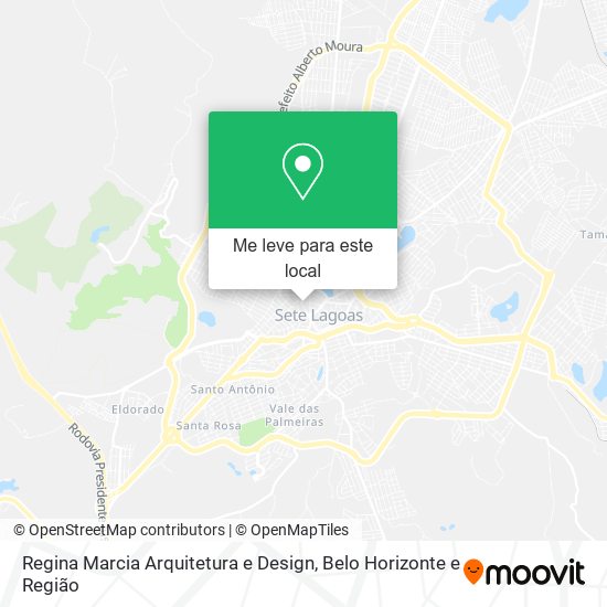 Regina Marcia Arquitetura e Design mapa