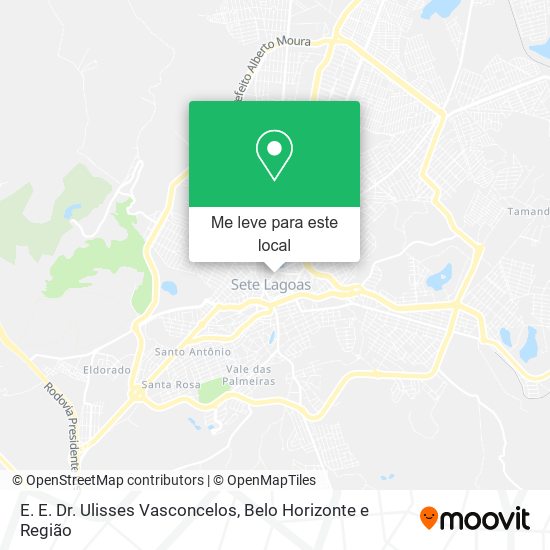 E. E. Dr. Ulisses Vasconcelos mapa