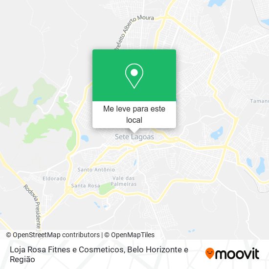 Loja Rosa Fitnes e Cosmeticos mapa