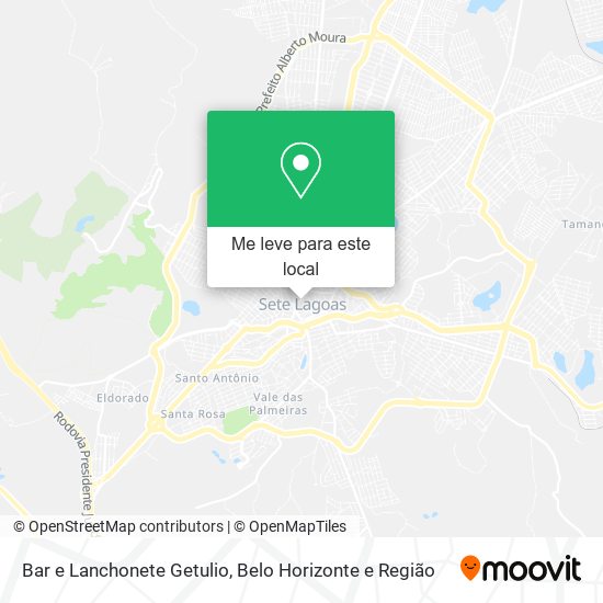 Bar e Lanchonete Getulio mapa