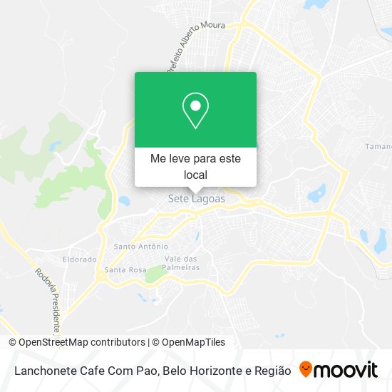 Lanchonete Cafe Com Pao mapa
