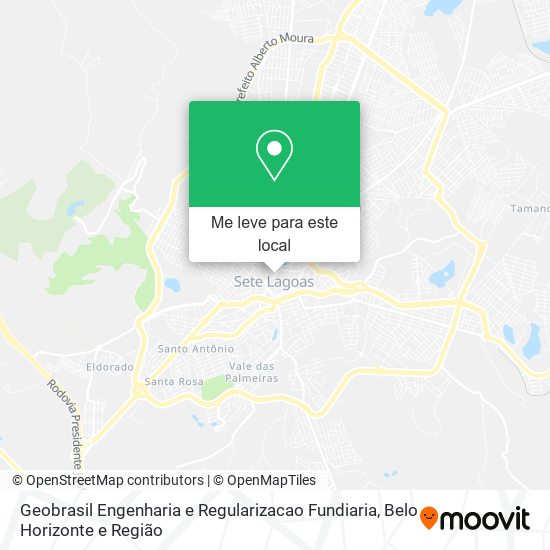 Geobrasil Engenharia e Regularizacao Fundiaria mapa