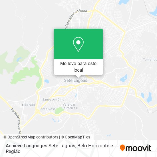 Achieve Languages Sete Lagoas mapa