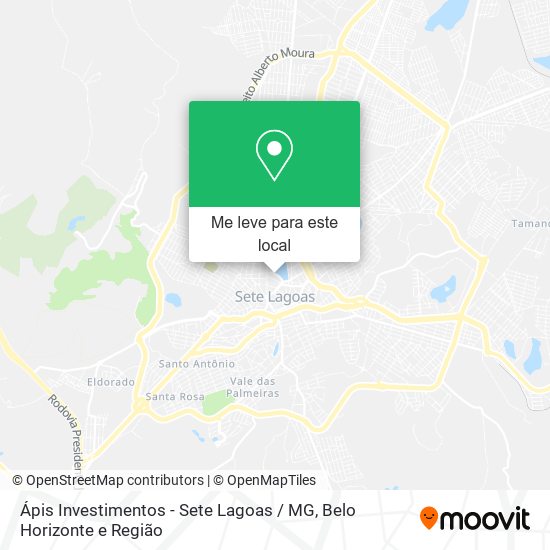 Ápis Investimentos - Sete Lagoas / MG mapa