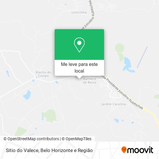 Sítio do Valece mapa