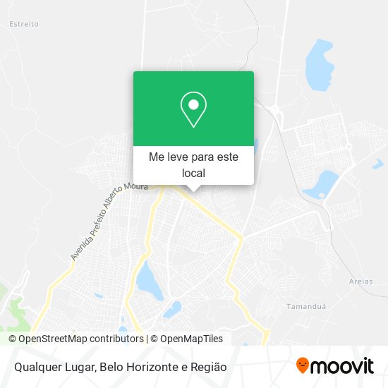 Qualquer Lugar mapa