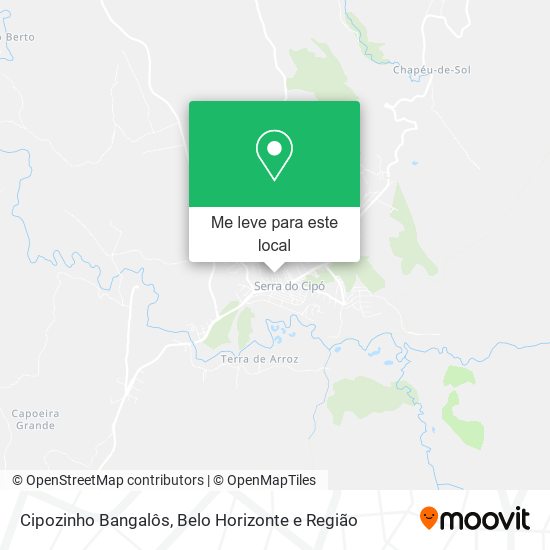 Cipozinho Bangalôs mapa