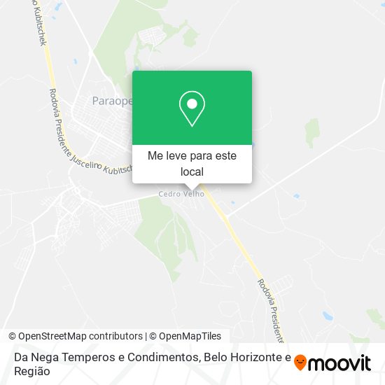 Da Nega Temperos e Condimentos mapa